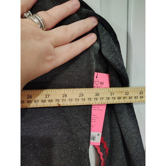 Betsy Johnson Jacket Womens XL Gray Hooded Full Zip Performance Embroidered - Picture 7 of 8